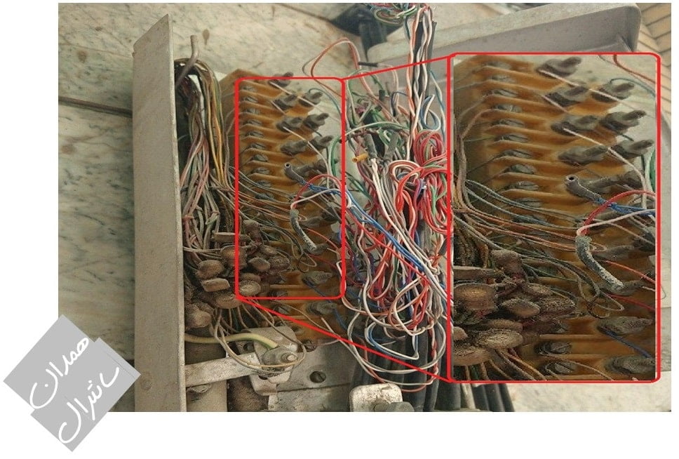 زنگ زدگی پست تلفن