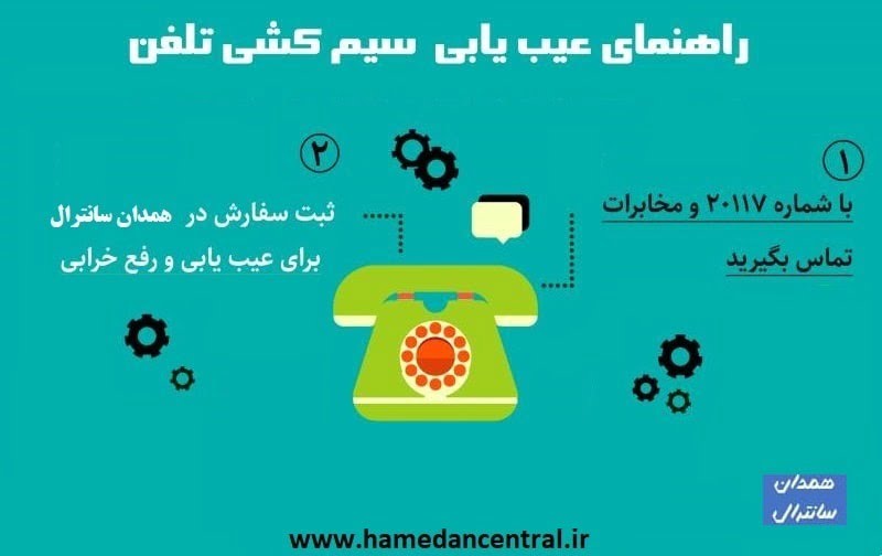خرابی تلفن همدان